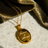 Oval Photo Locket Necklace